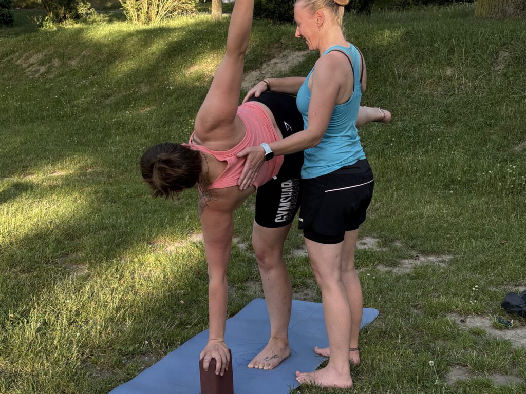 Yoga auf der Festwiese Taucha